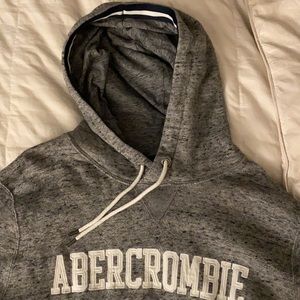 Abercrombie & Fitch Soft Fleece Grey Hoodie in a size L